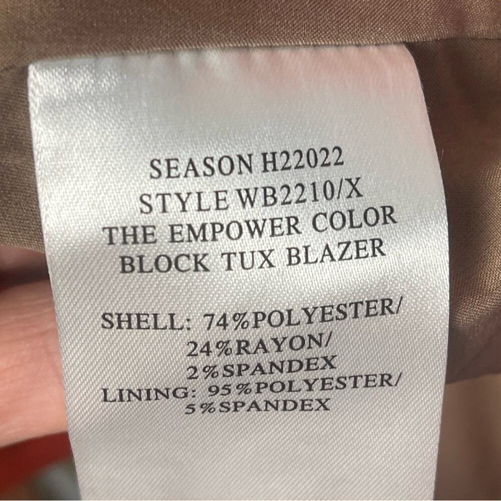Wildfang Empower Blazer - Bold Orange/Black, Gender-Neutral, Urban Chic, NEW 1X - Picture 12 of 12